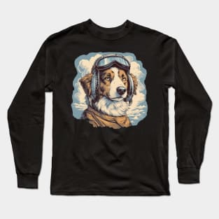 Aviator dog Long Sleeve T-Shirt